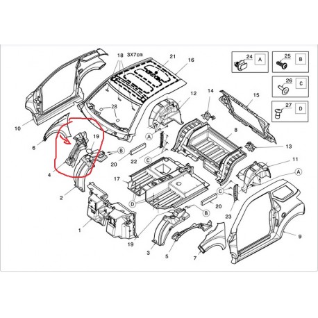 COVER ANTERIORE DX LIGIER JS50 - 1403392