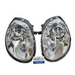 Coppia di fari fanali anteriori cromati Chatenet CH26, 0526008 E 0526009