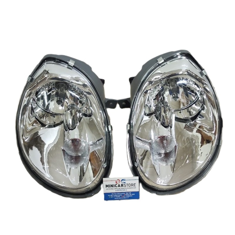 Coppia di fari fanali anteriori cromati Chatenet CH26, 0526008 E 0526009