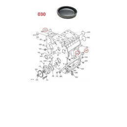 TAPPO MONOBLOCCO MOTORE KUBOTA Z402 Z482 Z482-EB4