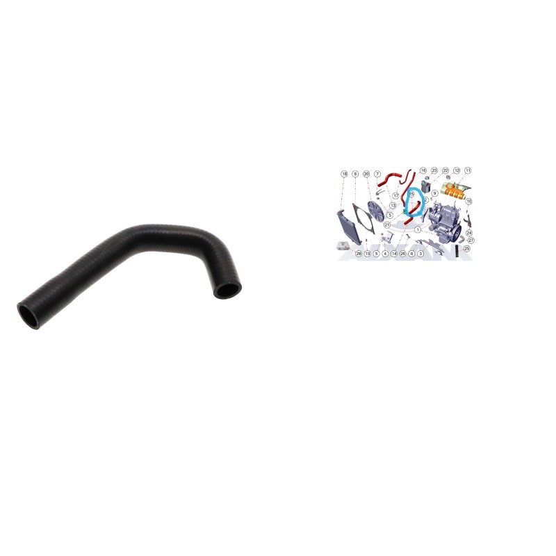 copy of TUBO SUPERIORE SFIATO RADIATORE FRONTALE VASO ESPANSIONE AIXAM