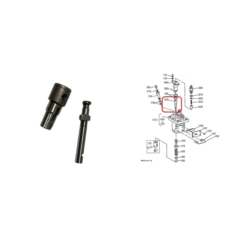 POMPANTE INTERNO POMPA INIEZIONE KUBOTA