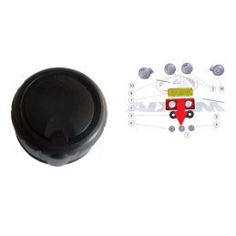 MANOPOLA RISCALDAMENTO CENTRALE NERA AIXAM MINAUTO 2AP029N