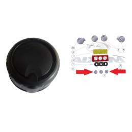 MANOPOLA RISCALDAMENTO LATERALE NERA AIXAM MINAUTO