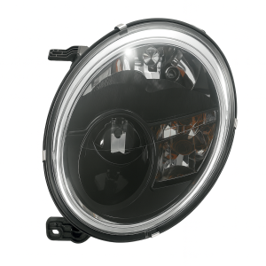 Faro fanale anteriore fondo nero lato sinistro Microcar 1408325