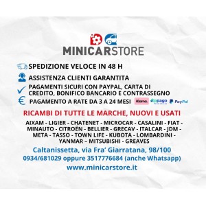 Radiatore raffreddamento motore posizione frontale Aixam, Kubota, 111bf066